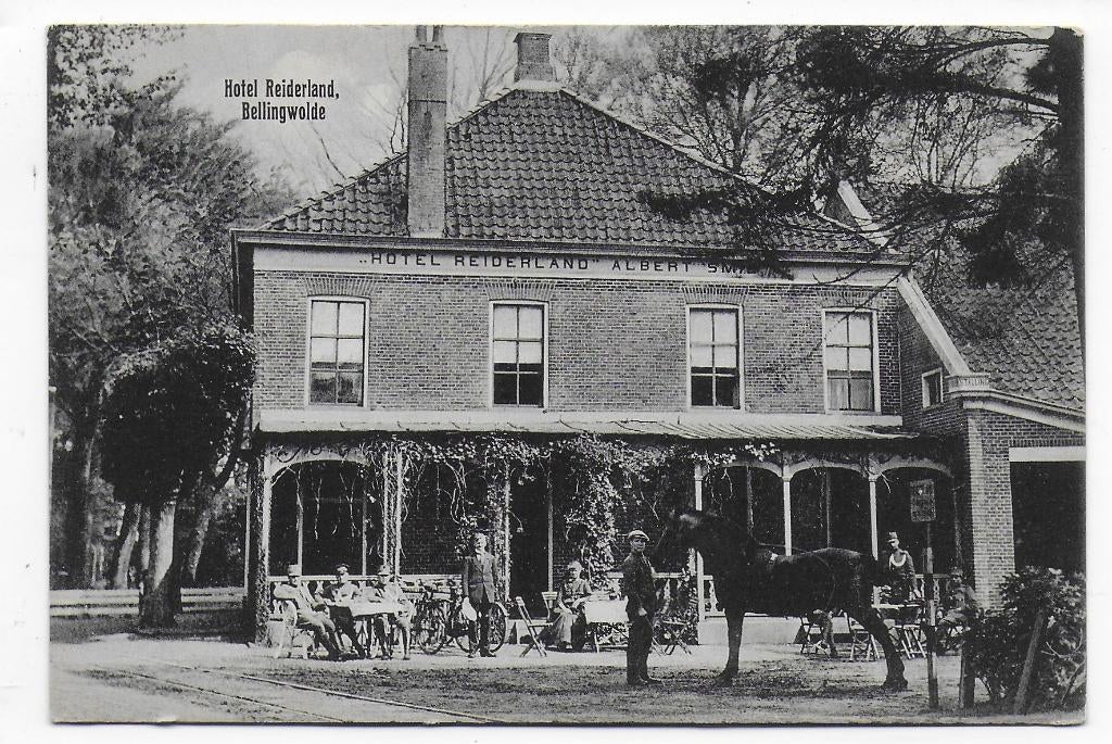 Bellingwoude Hotel Reiderland Ongelopen Ansichtkaart (B7519, Ophalen of Verzenden, 1960 tot 1980, Gelopen