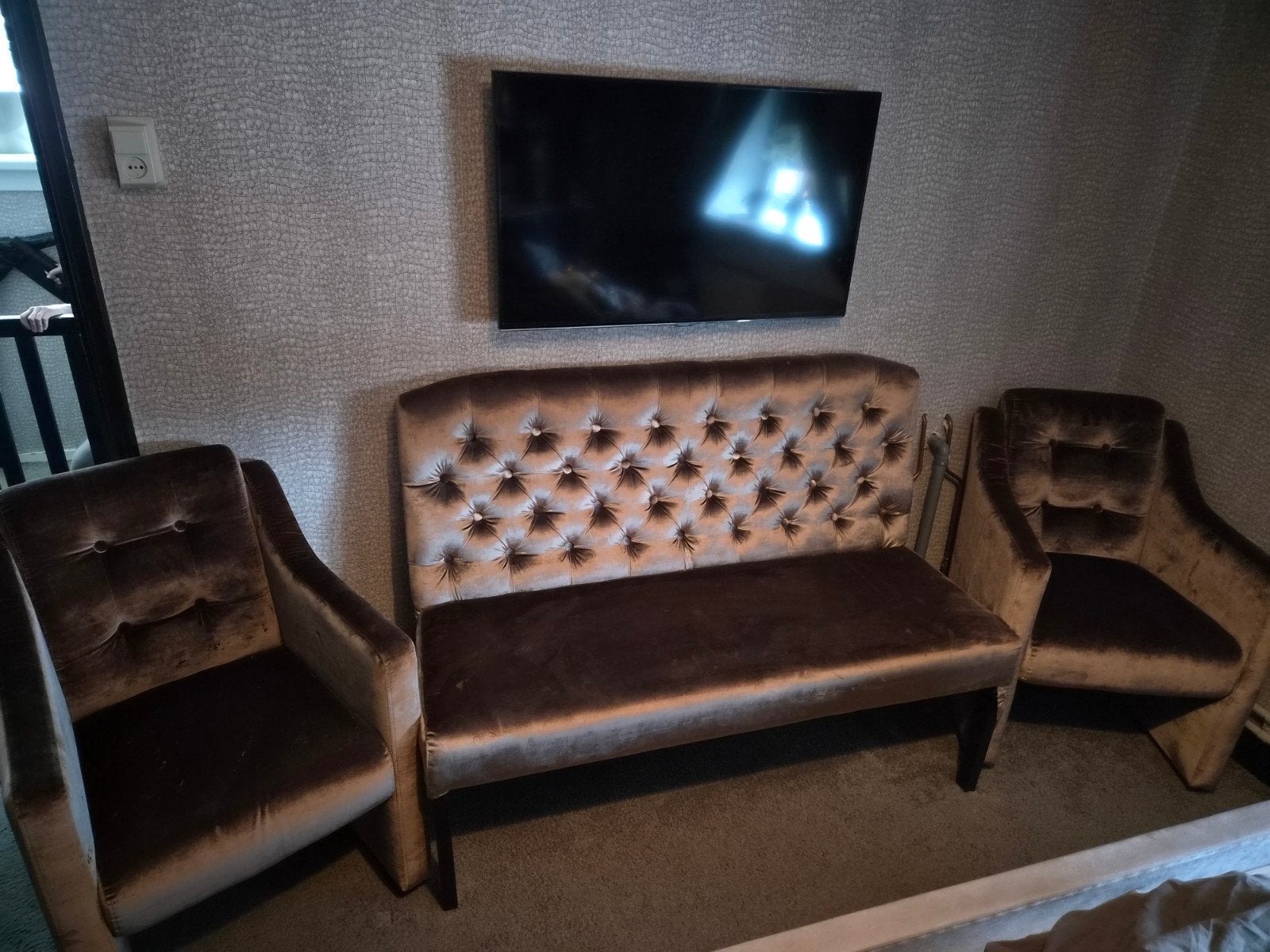 velvet eetbank met 2 stoelen, Ophalen, Twee, Overige kleuren, Eric kuster style