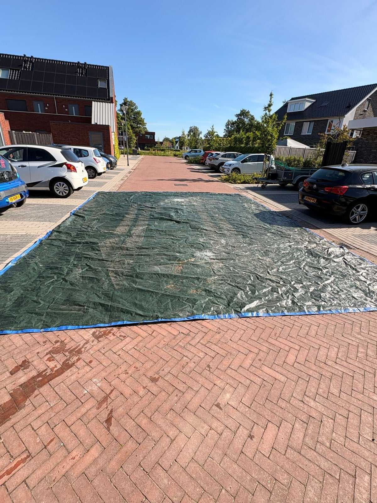 GRATIS Dekzeil, gebruikt maar functioneel, Ophalen of Verzenden, Gebruikt, 15 m² of meer, Zeil