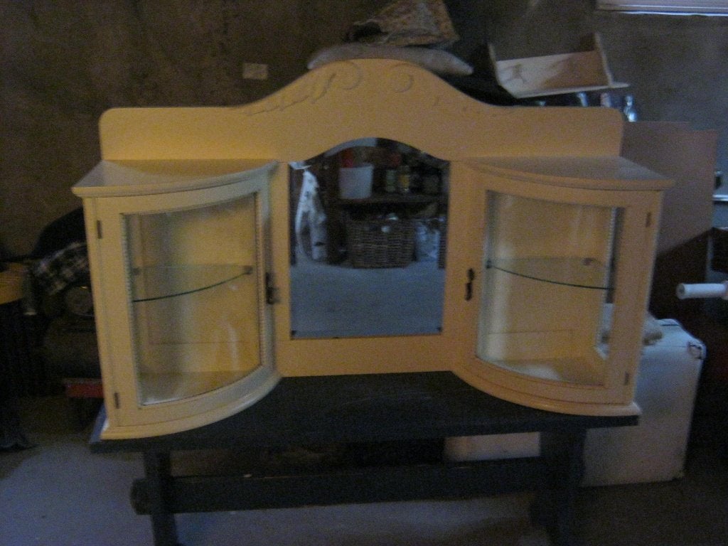 mooie brocante - spiegelkast, Ophalen