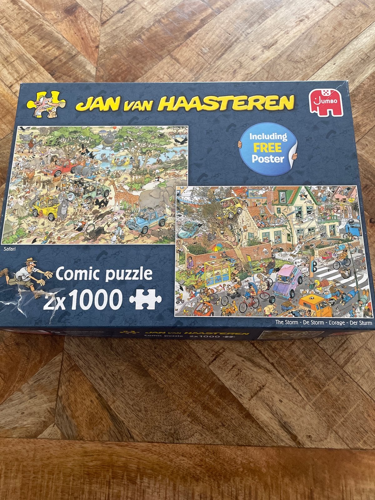 Jan van Haasteren Comic Puzzel 2x1000 stukjes, Ophalen of Verzenden, 500 t/m 1500 stukjes, Zo goed als nieuw