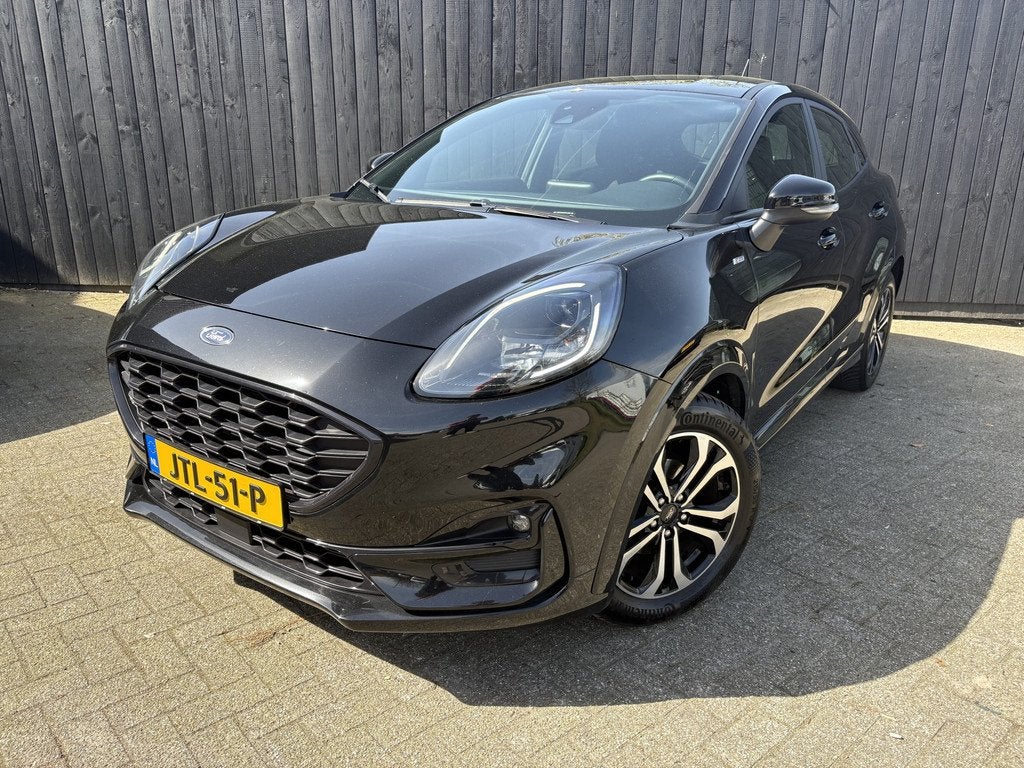 Ford Puma 1.0 EcoBoost Hybrid ST-Line (bj 2023), Auto's, Ford, Voorwielaandrijving, 12 maanden, Zwart, Bedrijf