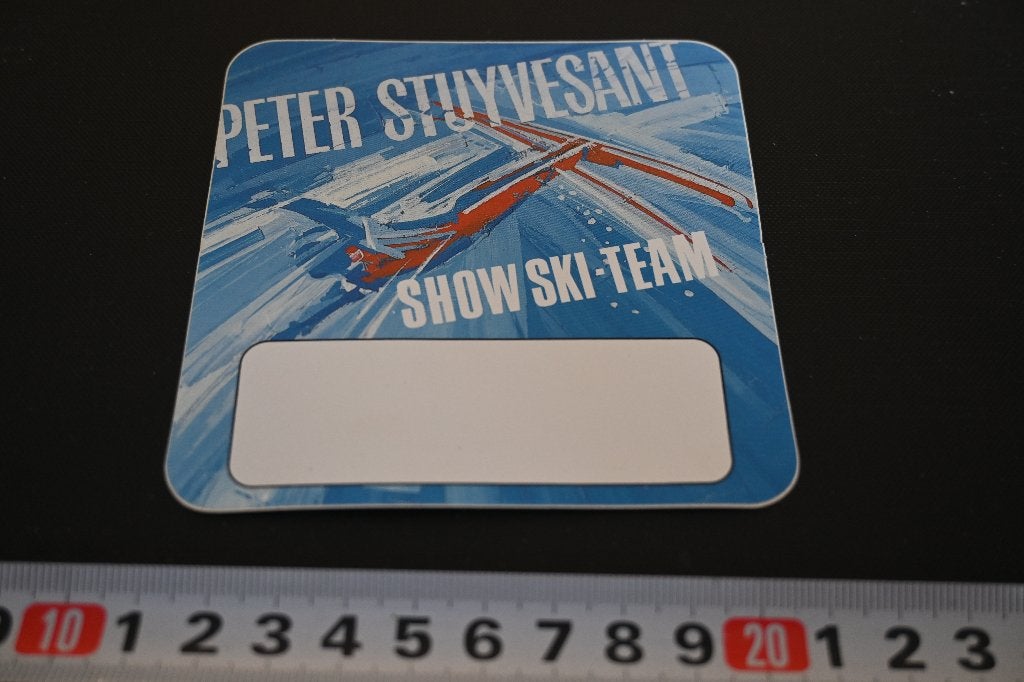 sticker PETER STUYVESANT snow ski-team  BW1052, Ophalen of Verzenden, Zo goed als nieuw