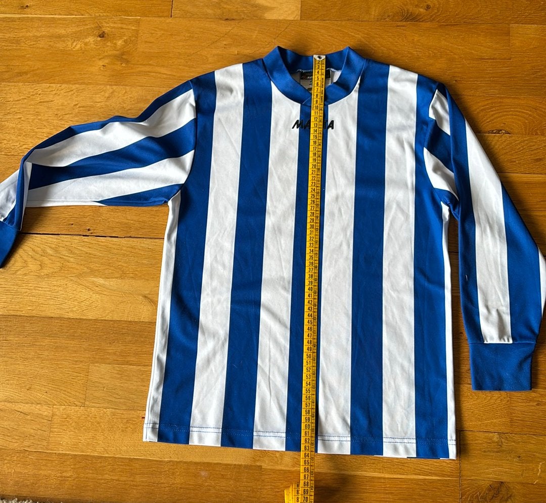 Masita blauw wit gestreept sportshirt lange mouwen maat xxs, Blauw, Ophalen of Verzenden, Zo goed als nieuw, Algemeen