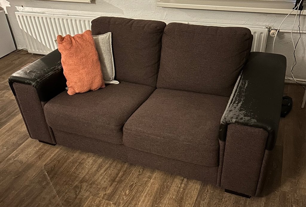 2 banken, Huis en Inrichting, Ophalen, Gebruikt, Driepersoons, 75 tot 100 cm