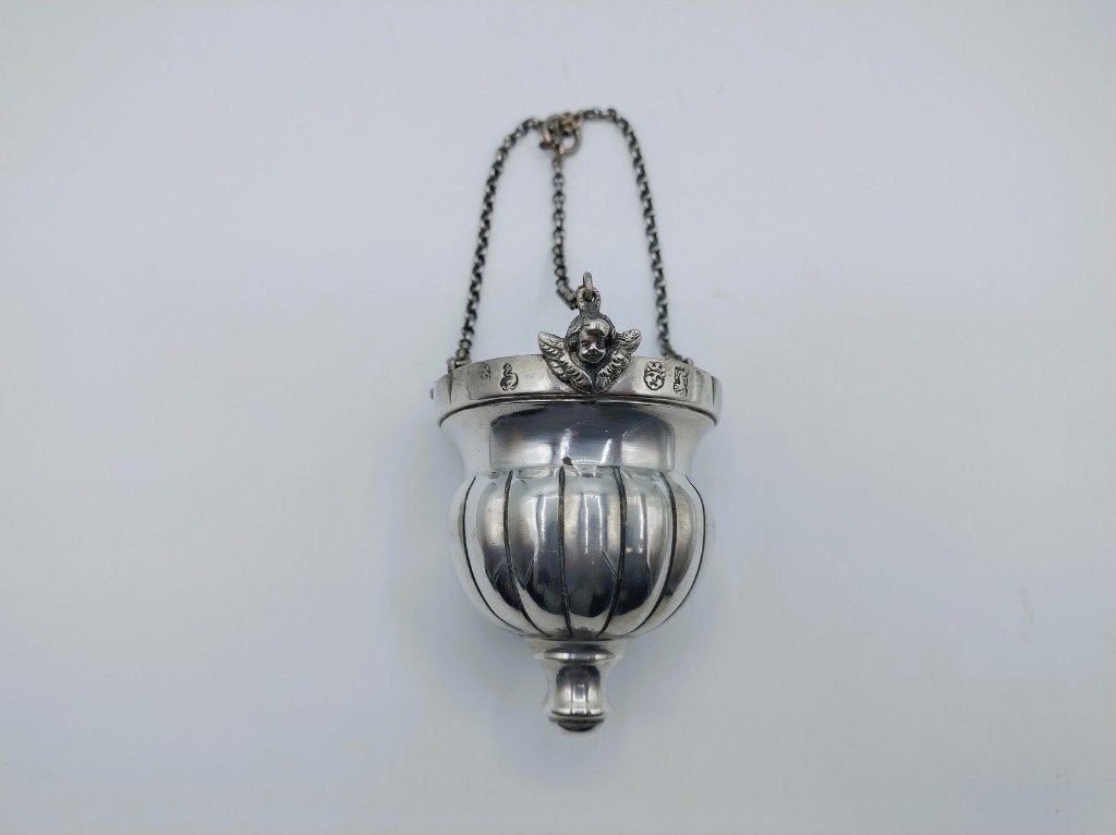 Zilveren godslamp of altaarlamp, Gebr. Dingeldein, Hanau, Verzenden