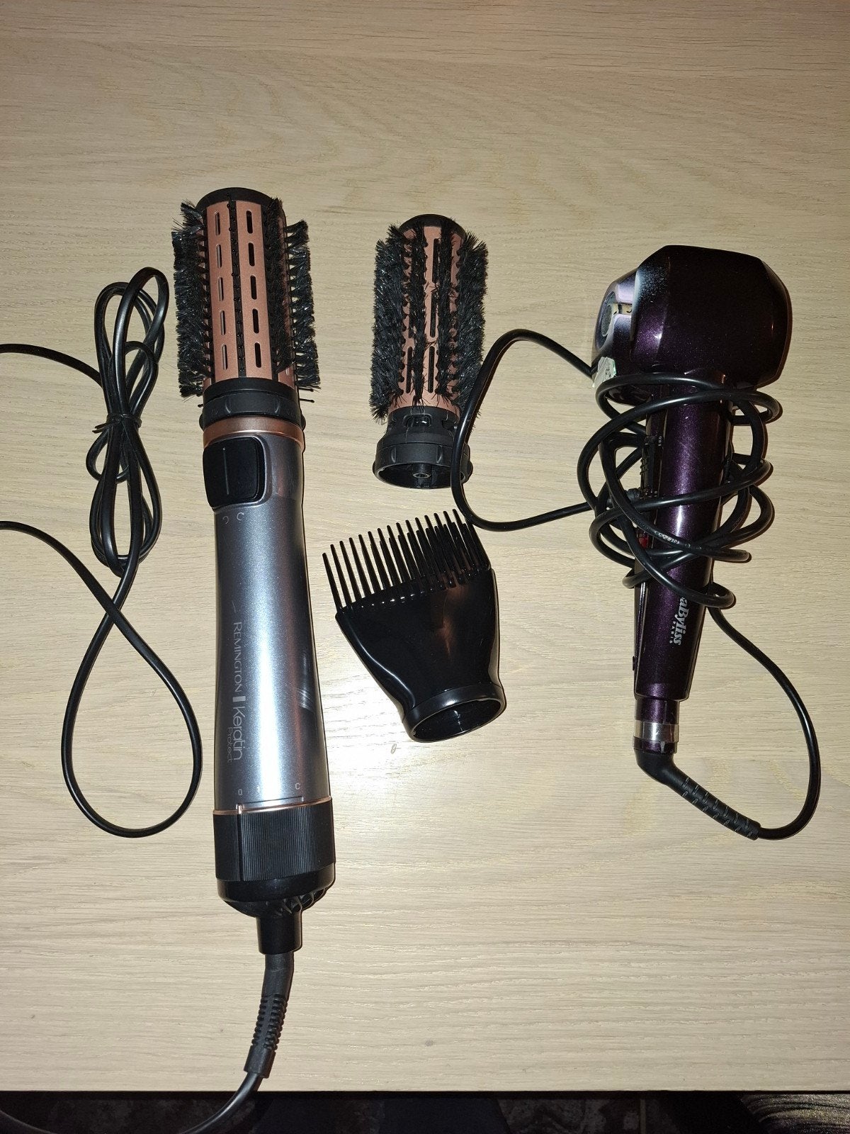 Föhnborstel Remington met gratis Curler, Ophalen of Verzenden, Zo goed als nieuw, Haarverzorging
