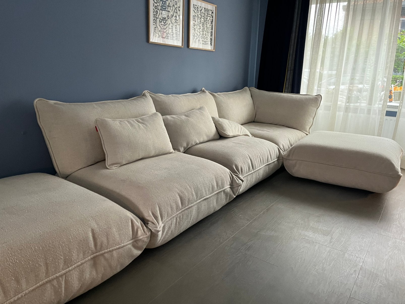Fatboy Sumo boucle wit, Huis en Inrichting, Ophalen, Zo goed als nieuw