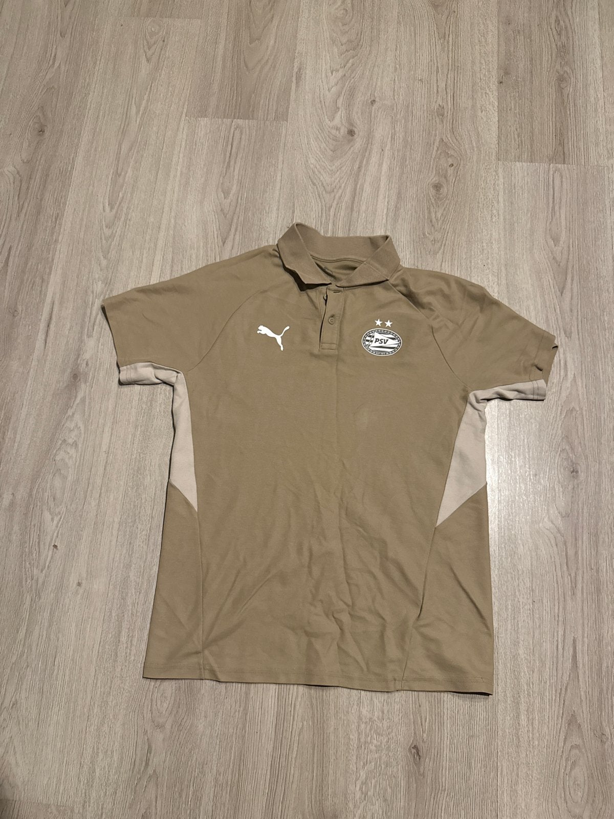 Puma PSV Eindhoven Polo Shirt Maat L, Ophalen, Gedragen, Maat 52/54 (L), Beige
