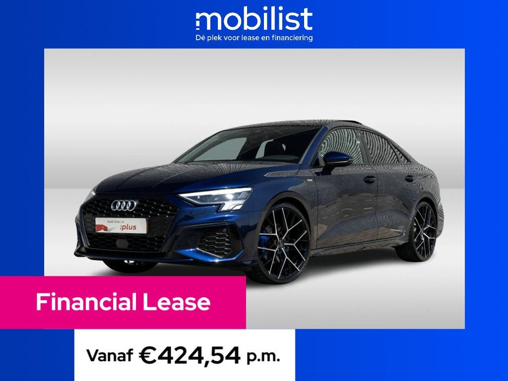 Audi A3 Limousine 35 TFSI 150PK S edition (bj 2023), Auto's, Audi, Bedrijf, Lease, Financial lease, A3, ABS, Airbags, Airconditioning