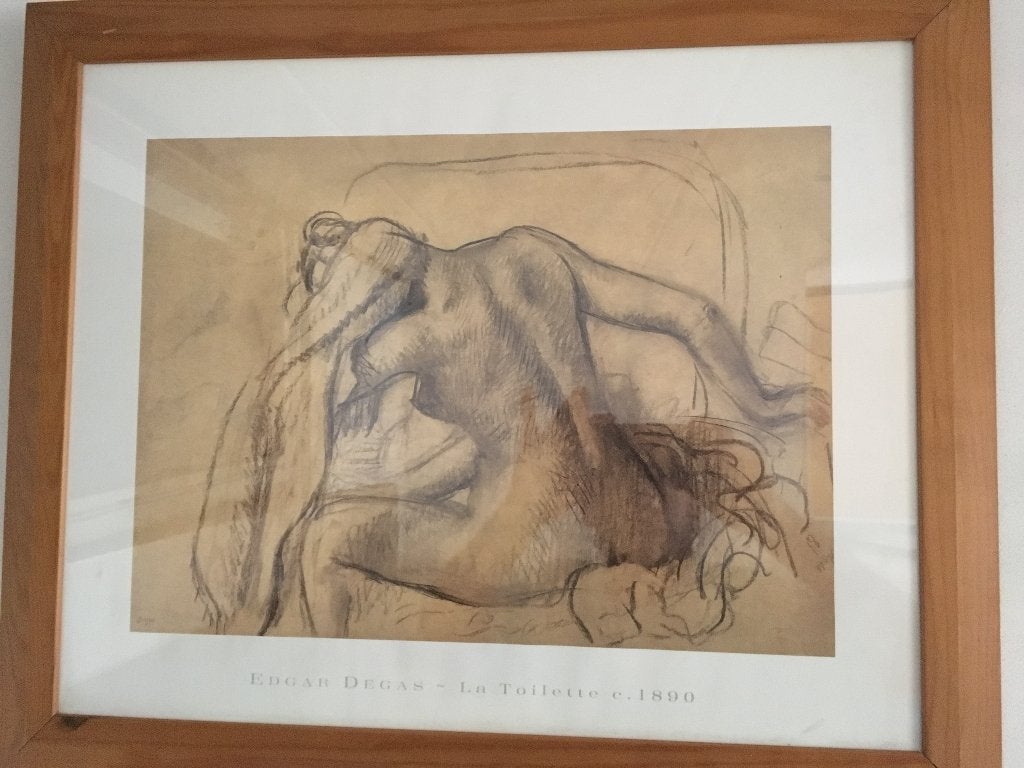 Edgar Degas: La toilette C. 1890, houten lijst, twee soorten, Ophalen, Gebruikt, Overige typen