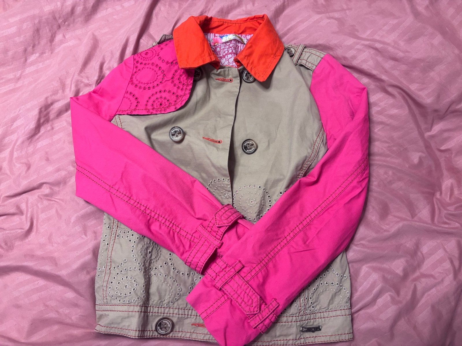 Desigual Trenchcoat Maat 40, Ophalen of Verzenden, Gedragen, Maat 38/40 (M), Meerkleurig