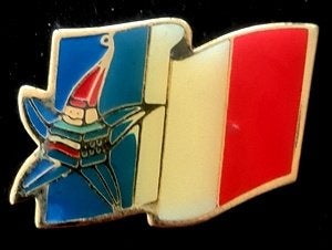 Olympische Spelen Albertsville '92 vlag pin van Frankrijk, Verzenden, Nieuw, Sport, Speldje of Pin