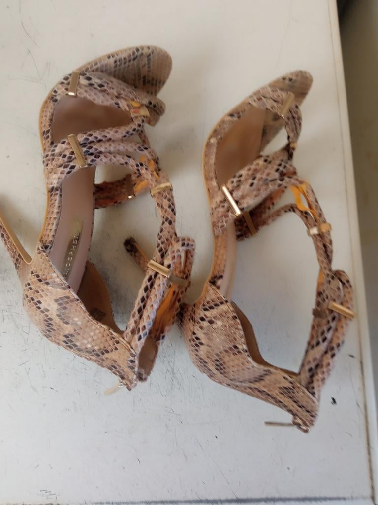 Hakken  maat 37 Atmosphere, Kleding | Dames, Schoenen, Bruin, Ophalen of Verzenden, Espadrilles of Moccasins, Gedragen