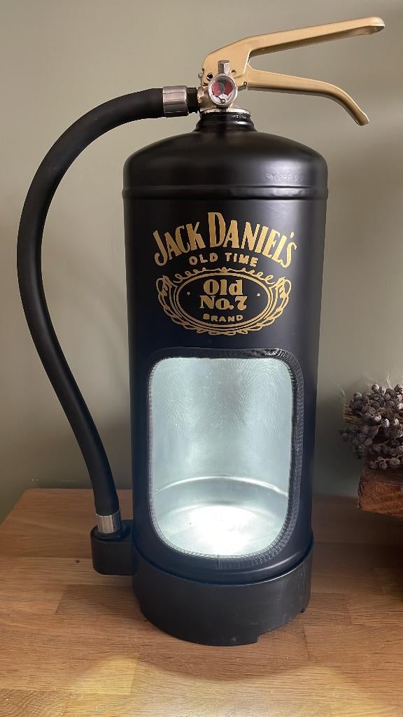 Jack Daniels decoratieve brandblusser, mancave, Huis en Inrichting, Lampen | Tafellampen, Nieuw, Ophalen of Verzenden
