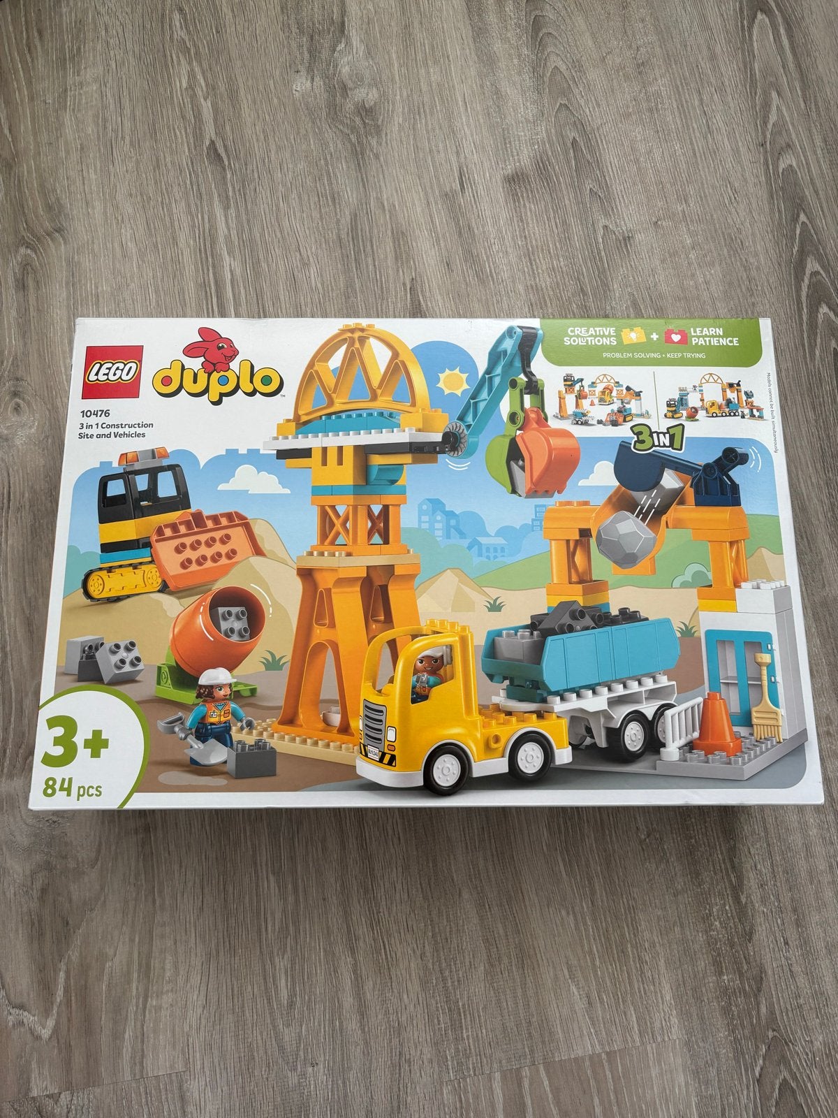 Lego Duplo 10476 3-in-1 Bouwplaats (Nieuw in doos), Overige thema's, Nieuw, Ophalen of Verzenden, Duplo