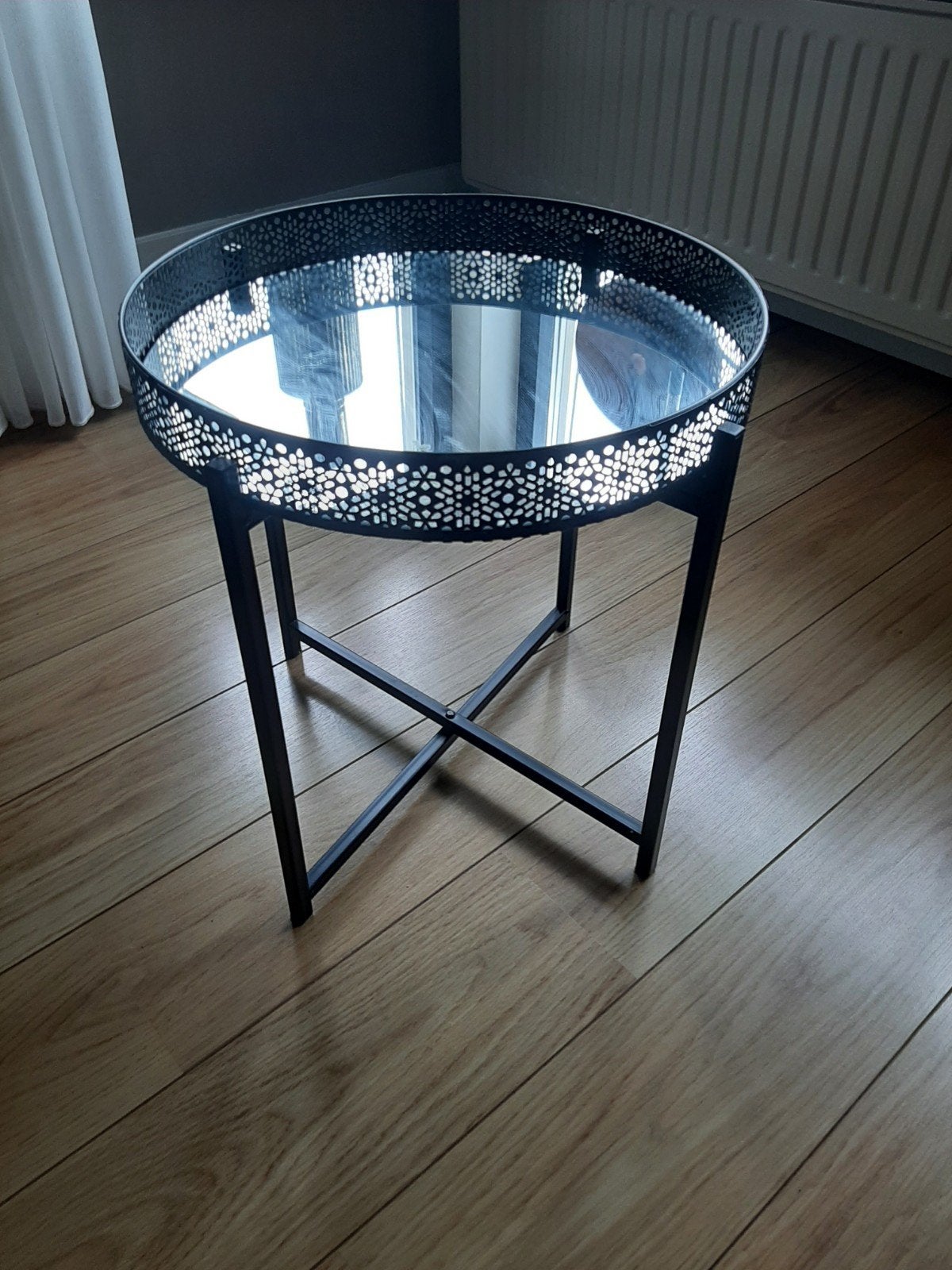 bijzettafelje rond, Ophalen of Verzenden, Rond, Minder dan 50 cm
