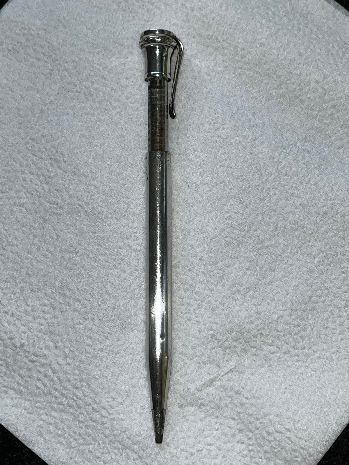 Ca1925  WAHL-EVERSHARP USA silverplated pen potlood fountain, Ophalen of Verzenden, Zo goed als nieuw, Vulpen, Mont Blanc
