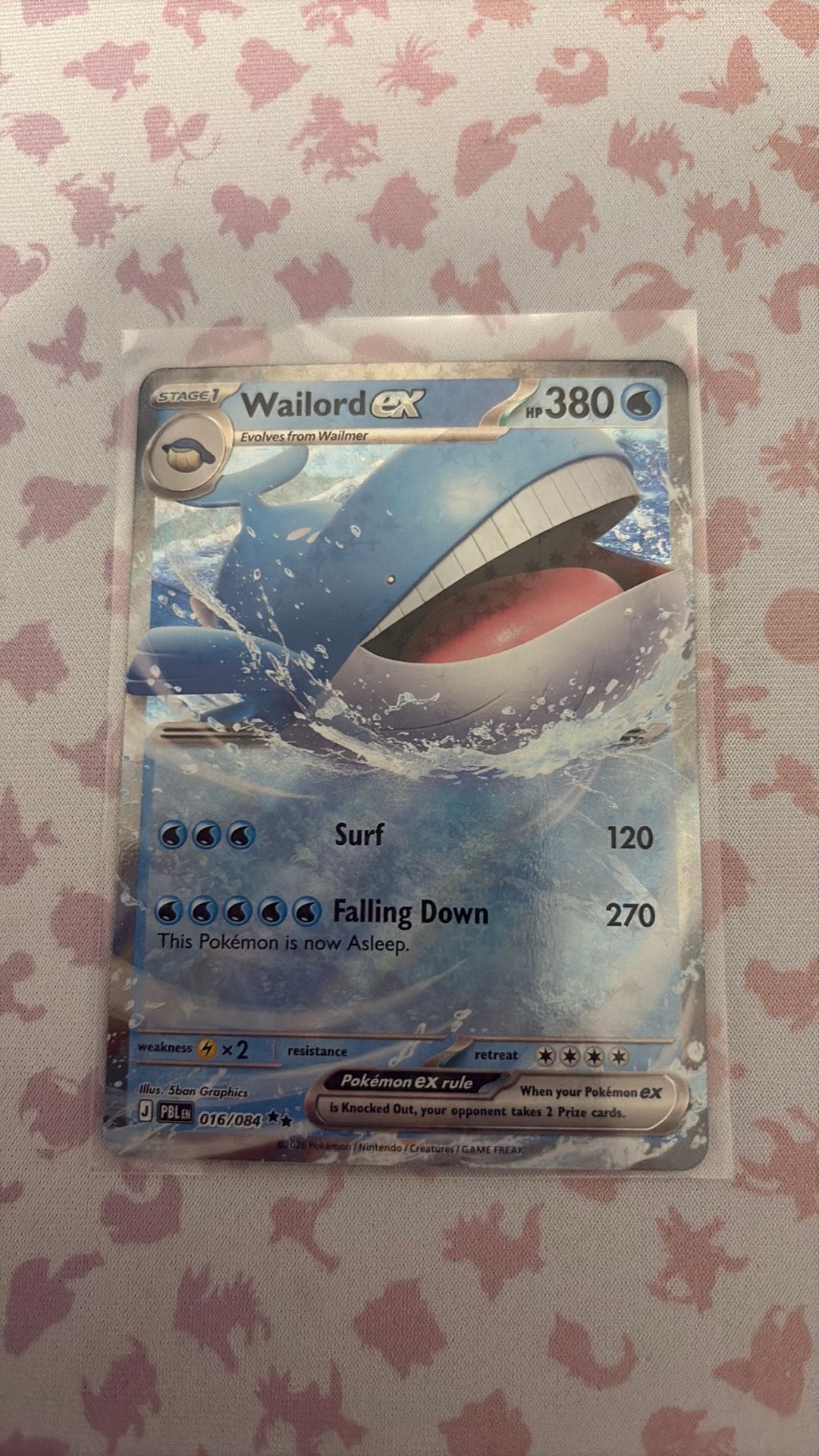 Wailord ex #16, Ophalen of Verzenden, Zo goed als nieuw, Losse kaart