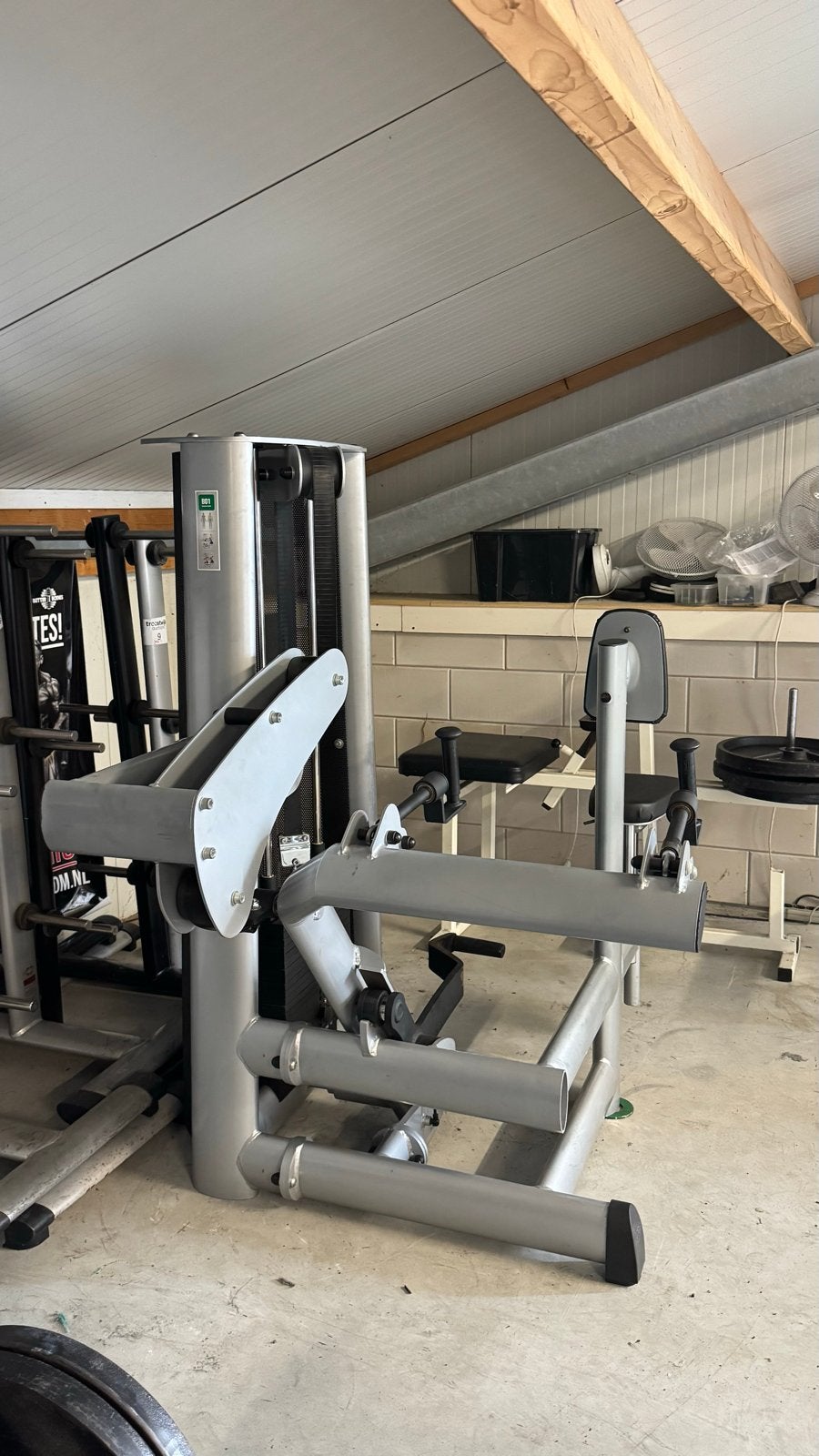 BUNDEL Gym 80 Seated Row / rugmachine + plate holders, Ophalen, Gebruikt, Krachtstation, Rug