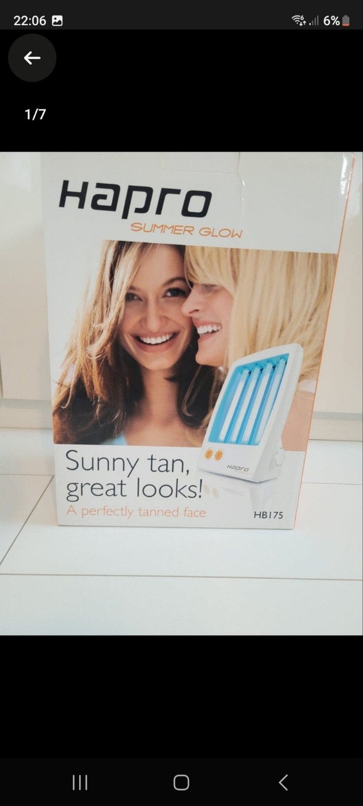 Hapro summer glow gereserveerd, Witgoed en Apparatuur, Zonnebanken en Gezichtsbruiners, Ophalen of Verzenden, Gezichtsbruiner