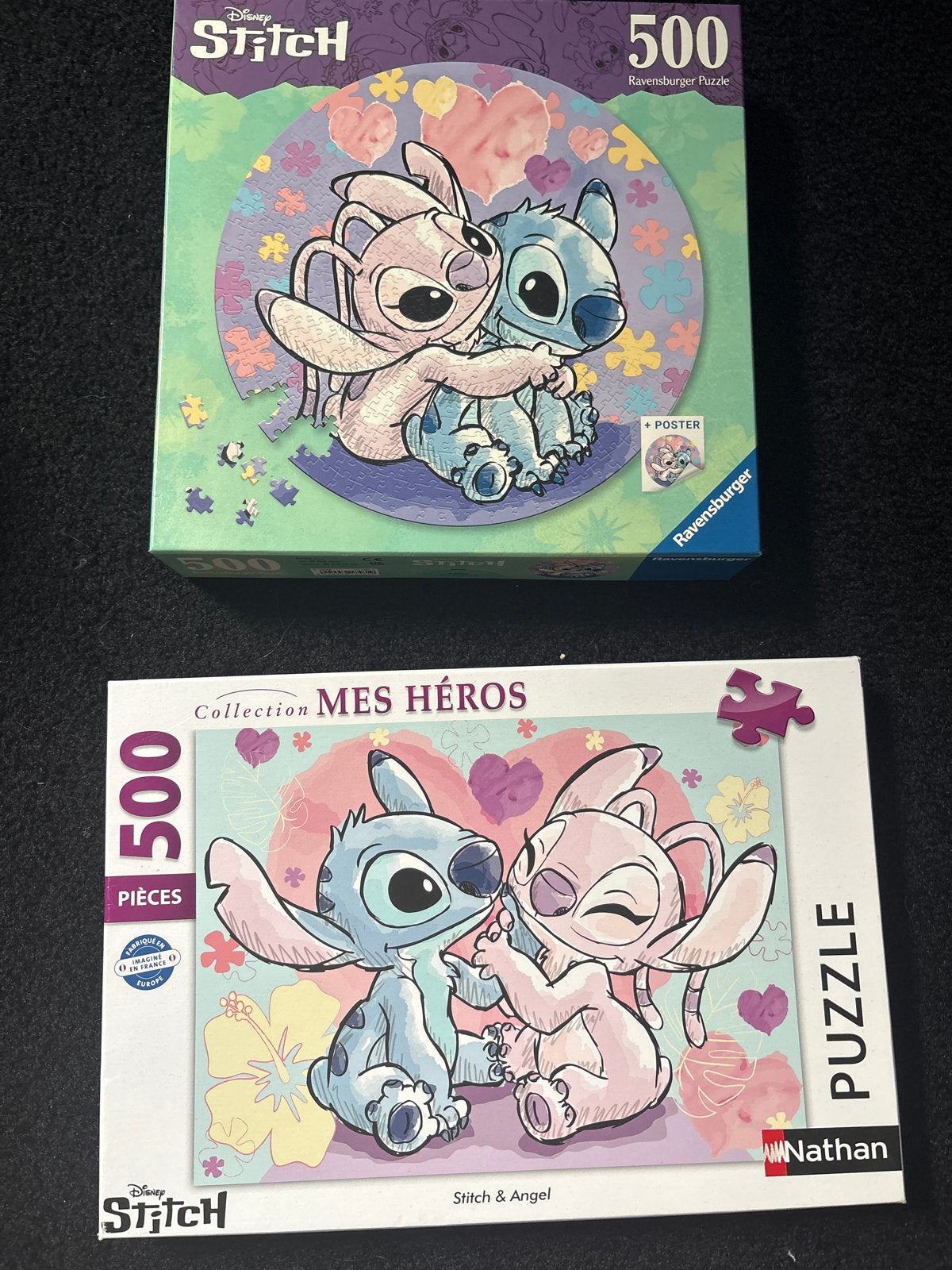 2 Disney Stitch puzzel (500 stukjes), Ophalen of Verzenden, 500 t/m 1500 stukjes, Nieuw, Legpuzzel