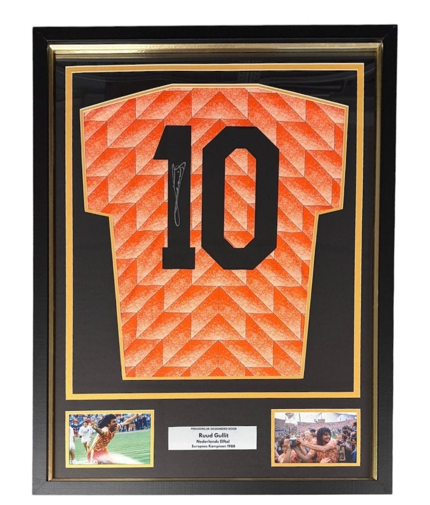 Ruud Gullit - Nederlands elftal shirt – EK 1988 (Ingelijst), Verzenden, Nieuw, Overige binnenlandse clubs, Shirt
