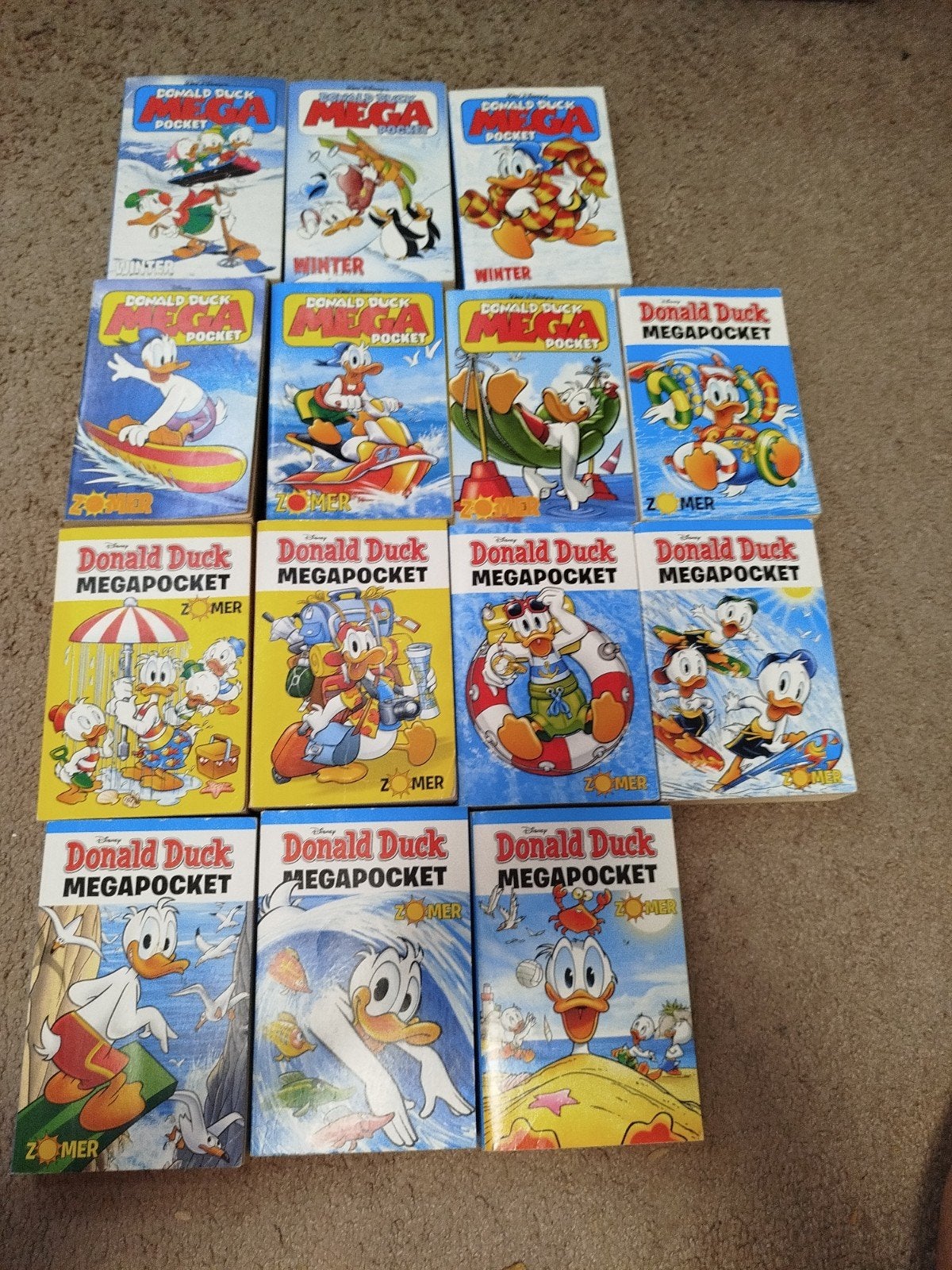 Complete jaargang/set Donald Duck Megapockets 14 delig, Boeken, Strips | Comics, Complete serie of reeks, Ophalen of Verzenden