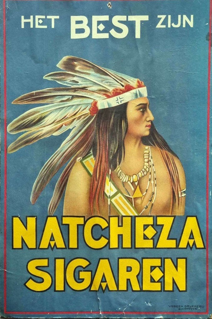 Natcheza sigaren affiche antiek, Origineel, Overige onderwerpen, Ophalen of Verzenden, Overige techniek