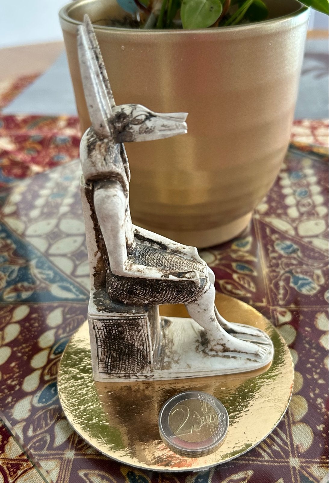 Egyptisch Anubis beeldje - Souvenir uit Egypte, Verzamelen, Verzenden, Zo goed als nieuw, Religie