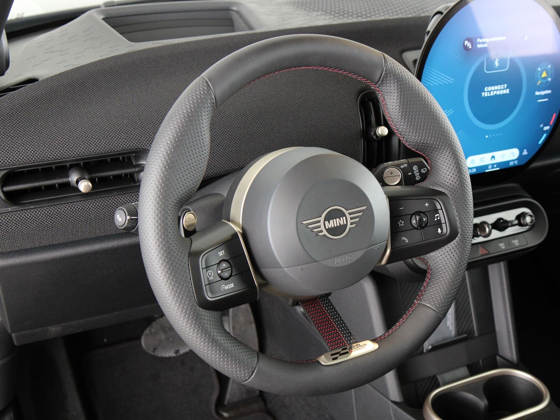 MINI Cooper C John Cooper Works Pakket M PRIVATE LEASE EUR 5, Auto's, Zwart, 156 pk, Bedrijf, Nieuw