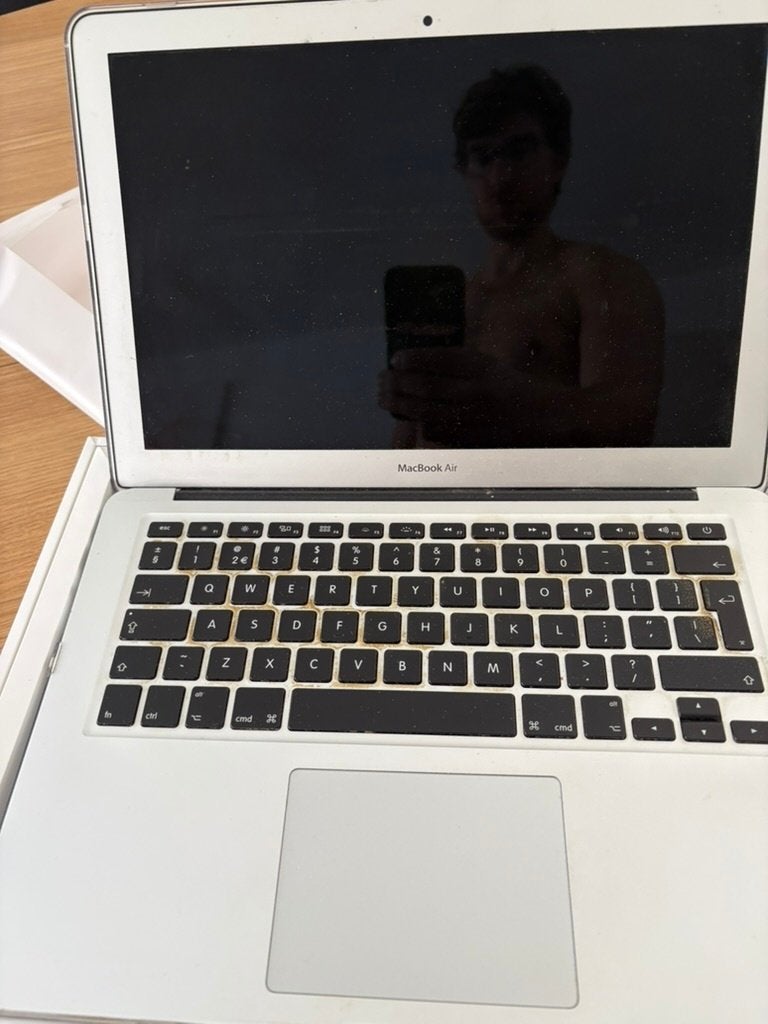 Apple MacBook Air 13 inch (A1466) - Netjes en compleet, Computers en Software, Ophalen, Gebruikt, Qwerty, 13 inch