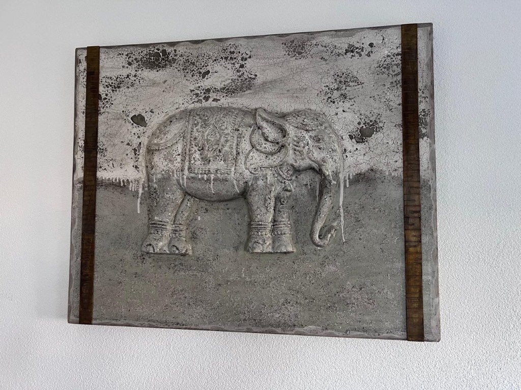 wall hanging, Ophalen, Zo goed als nieuw, Grijs