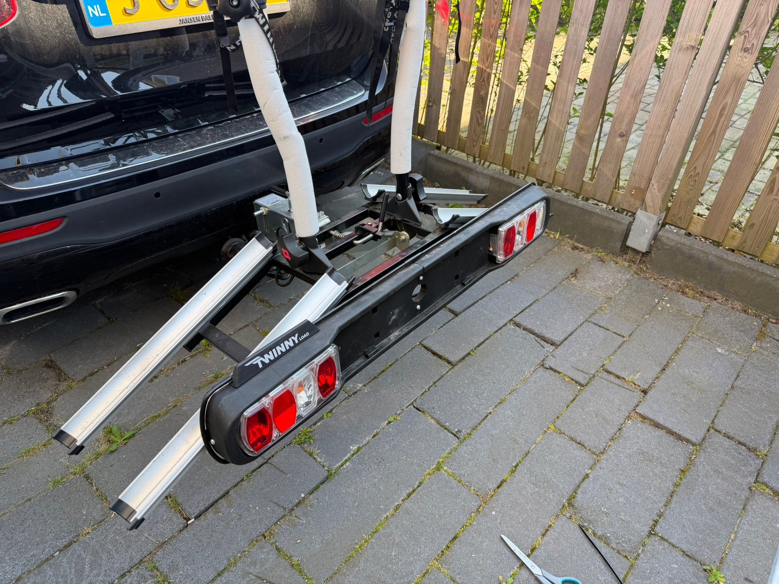 Trekhaak voor 2 fietsen twinny load, Auto diversen, Fietsendragers, Ophalen of Verzenden, Zo goed als nieuw, Trekhaakdrager