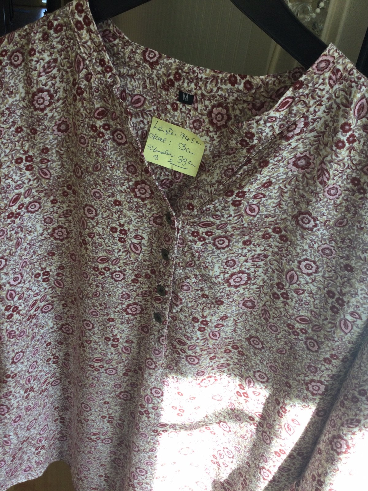 Prachtige goede kwaliteit 100% katoen blouse. Nieuw. Maat M, Kleding | Dames, Ophalen of Verzenden, Nieuw