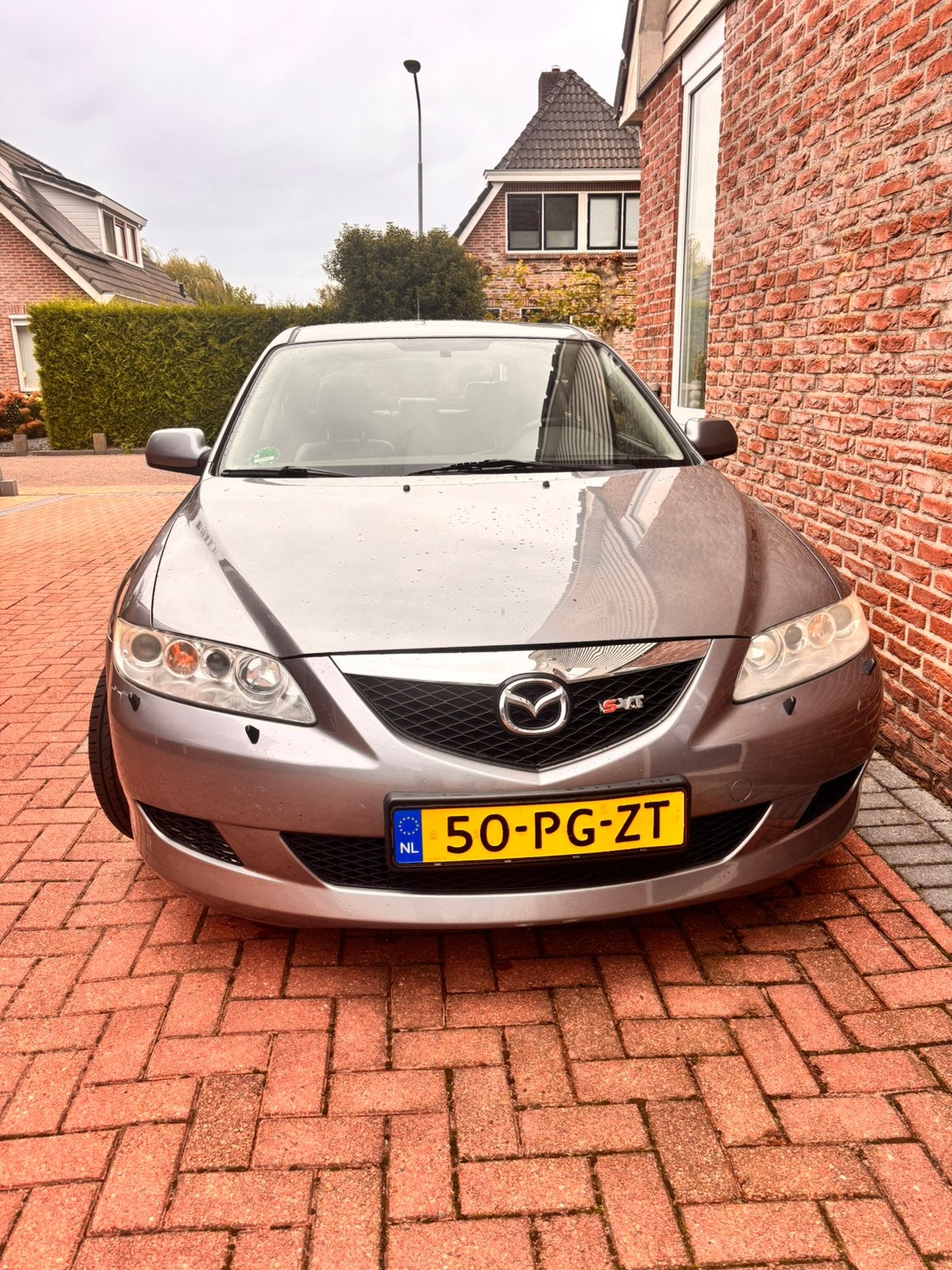 Mazda 6 2.3 Sport Active S-VT 2004 Grijs sportieve auto, Voorwielaandrijving, Zwart, 4 cilinders, 2261 cc