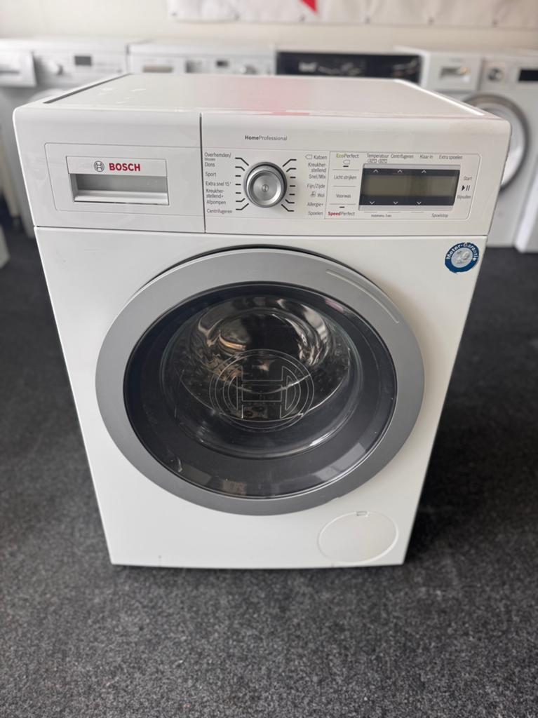 BOSCH 1600 HOME PROFESSIONAL A+++ 9 KG met 2 jaar garantie, Witgoed en Apparatuur, Wasmachines, Refurbished, Voorlader, 8 tot 10 kg