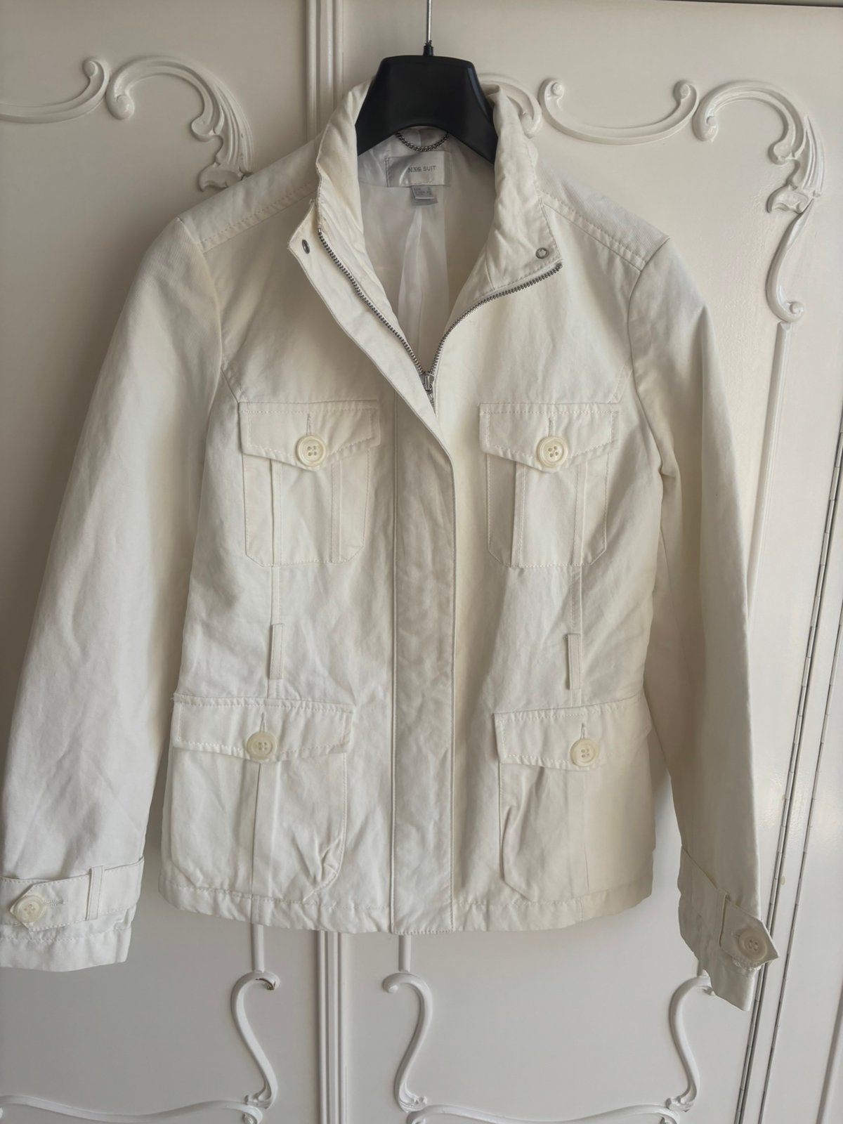 Nieuw off white jas merk Mango maat S 36, Ophalen of Verzenden, Nieuw, Maat 36 (S), Wit