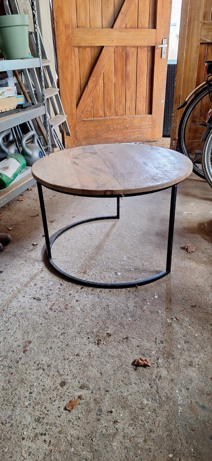 Bijzettafel rond, Ophalen, Gebruikt, 50 tot 100 cm, Rond