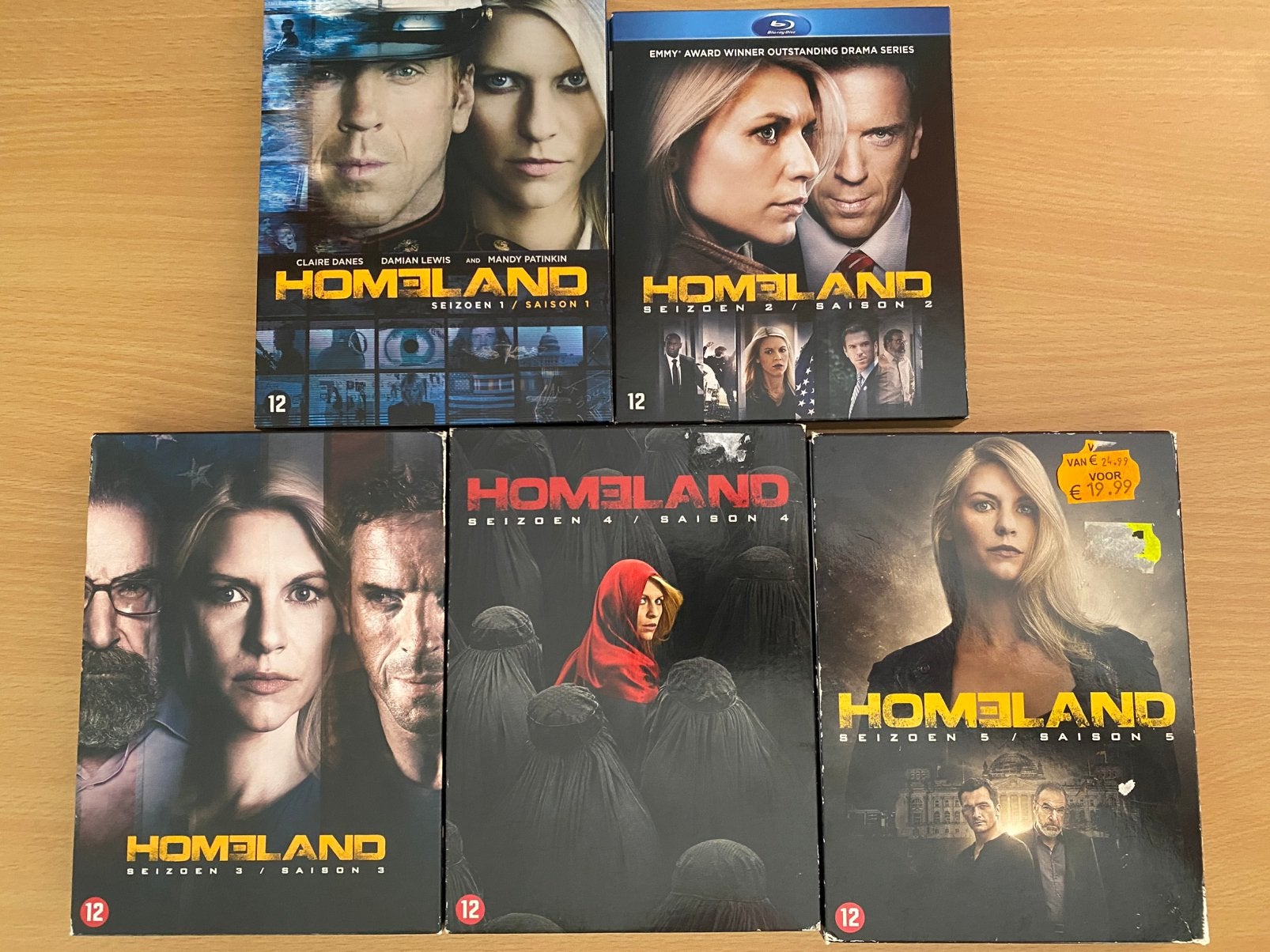 Homeland (Seizoen 1 t/m 4), Cd's en Dvd's, Dvd's | Tv en Series, Engels, Nederlands, Ophalen of Verzenden, Zo goed als nieuw