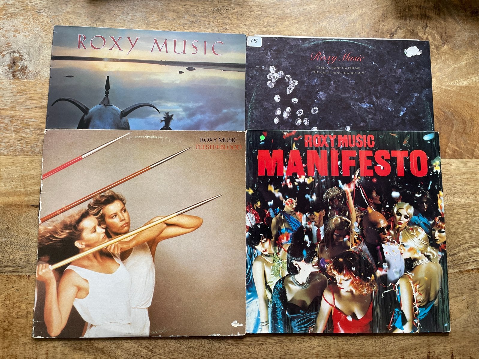 Roxy Music LP's - Avalon, Flesh + Blood, Manifesto, LP, Gebruikt, New wave, Ophalen of Verzenden