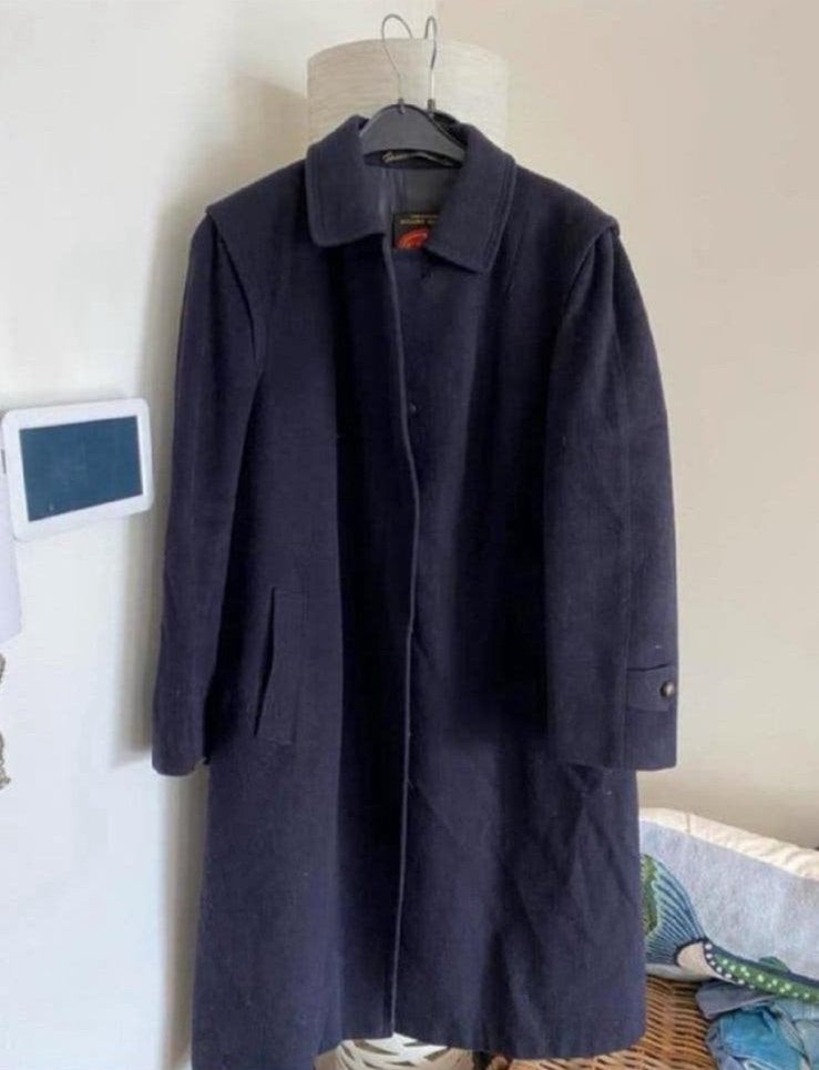 Salko loden jas alpaca wol xl nieuwstaat blauw, Ophalen of Verzenden, Zo goed als nieuw, Maat 46/48 (XL) of groter, Blauw