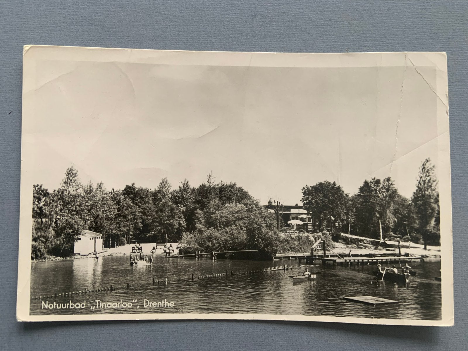 Natuurbad Tinaarloo Drenthe, Verzenden, 1920 tot 1940, Gelopen, Drenthe