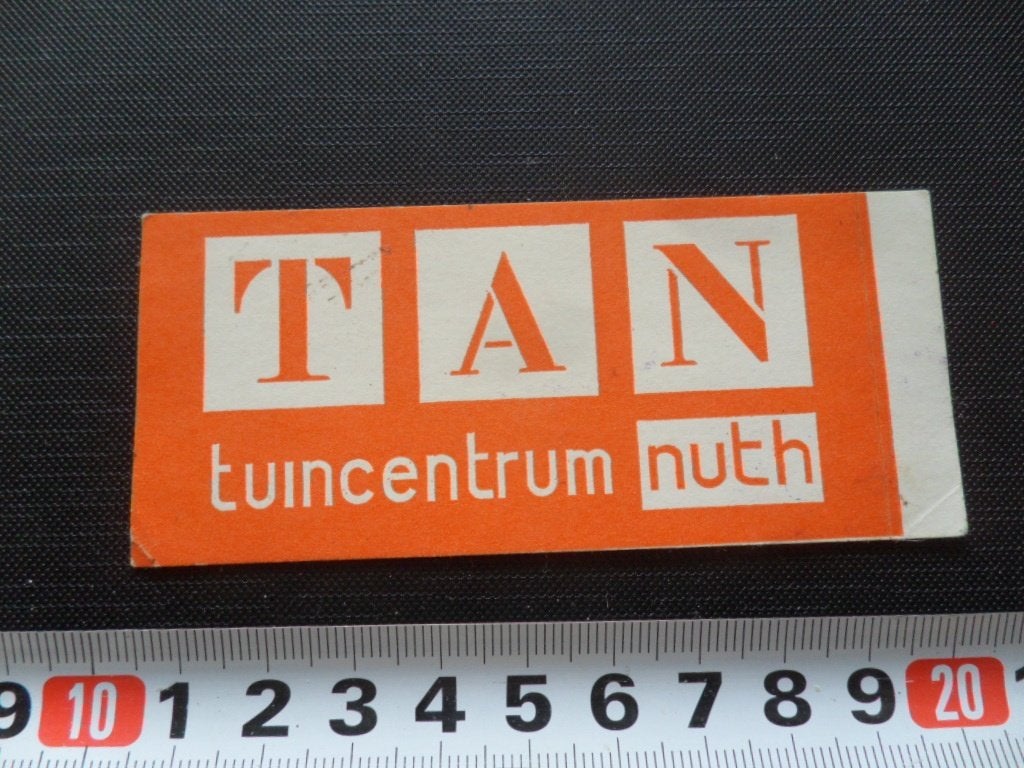 sticker Nuth TAN  Tuincentrum, Ophalen, Zo goed als nieuw