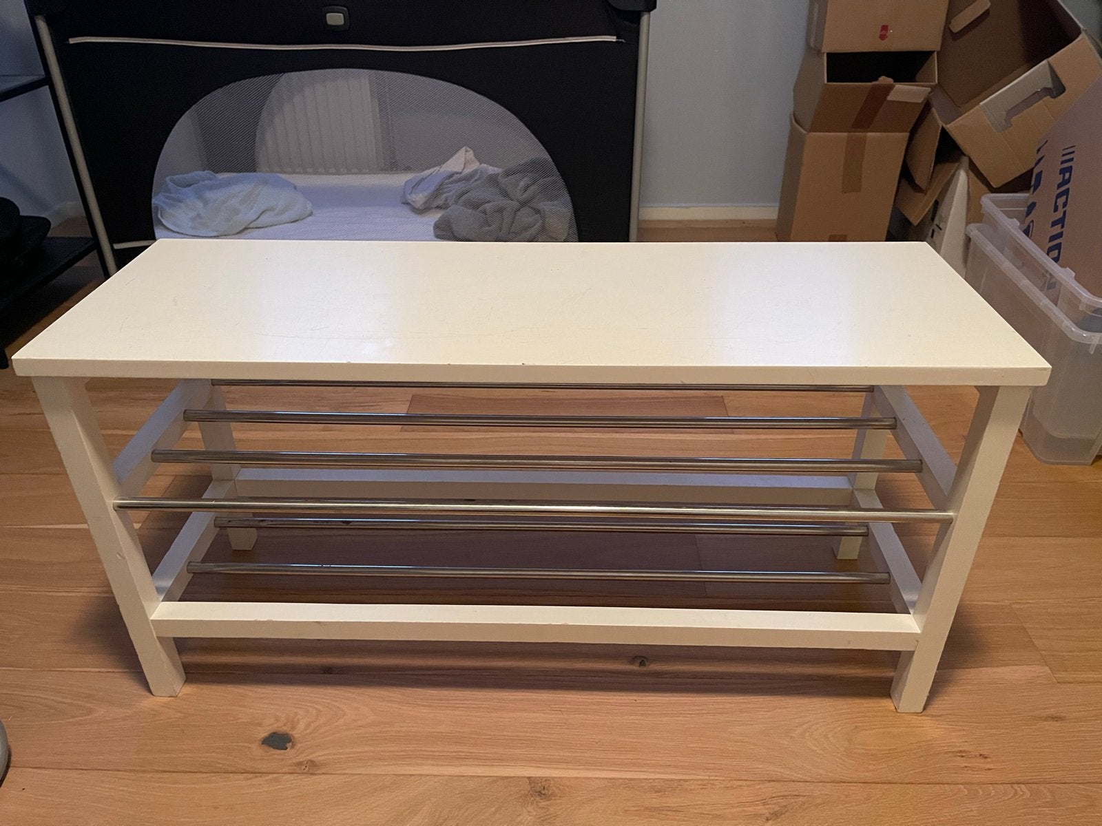 IKEA Hemnes schoenenbank wit, Huis en Inrichting, Ophalen, Gebruikt