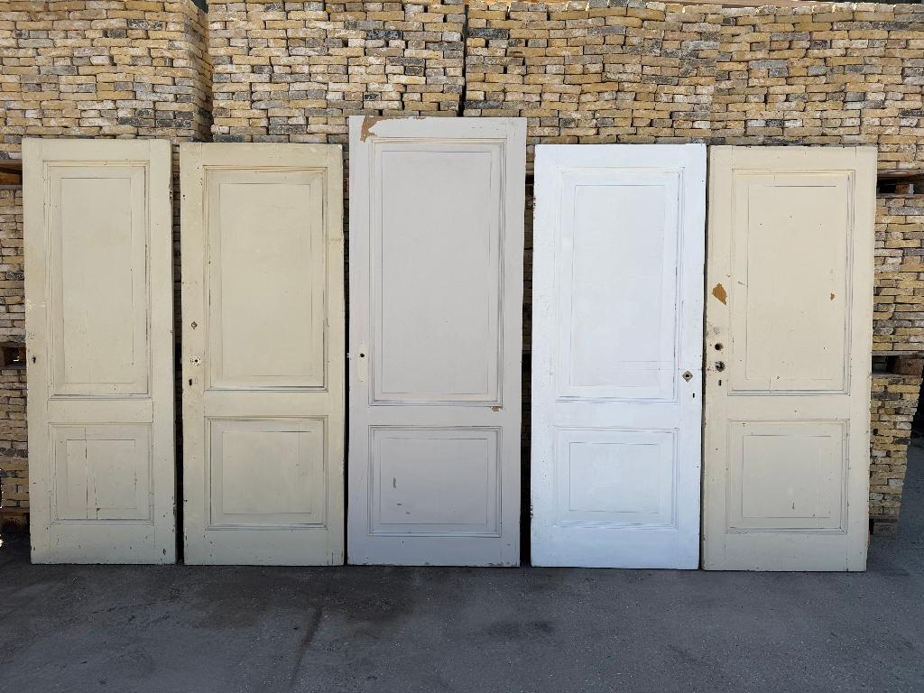 Serie 2 vlaks paneeldeur antiek 19 stuks., Ophalen