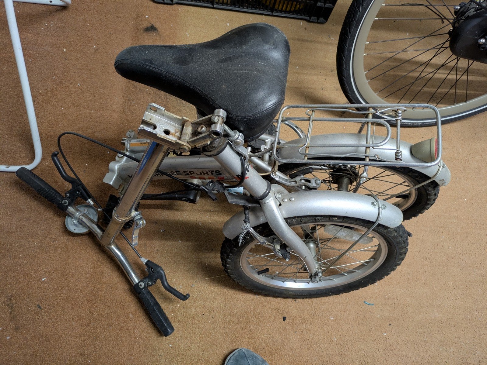 fiets - vouwfiets - vouwfietsen, Gebruikt, Velgrem, Totaal opvouwbaar, Ophalen