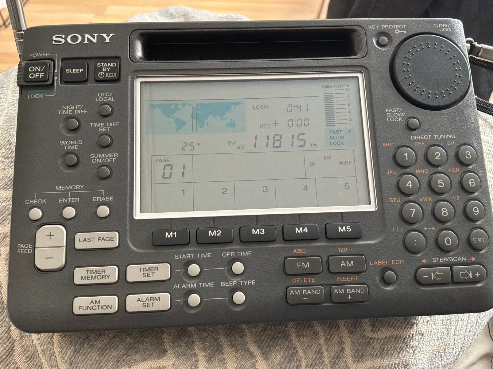 sony wereldontvanger icf sw55 in topstaat!, Ophalen, Zo goed als nieuw, Wereldontvanger