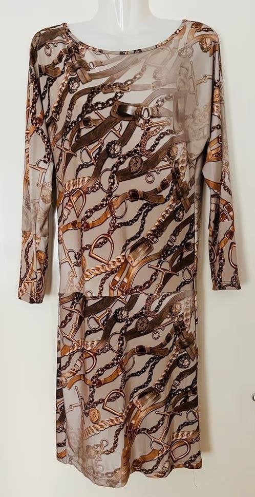 Studio Mo jurk maat S, Beige, Ophalen of Verzenden, Zo goed als nieuw, Maat 36 (S)