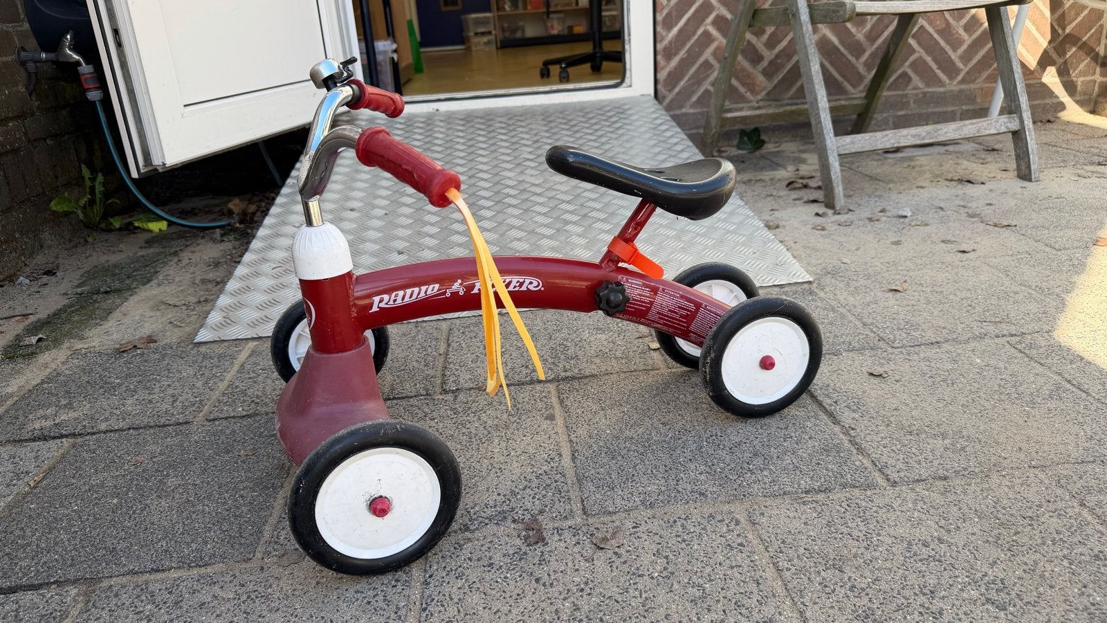 Radio Flyer driewieler - Klassiek rood kinderfietsje, Ophalen of Verzenden, Gebruikt, Minder dan 16 inch